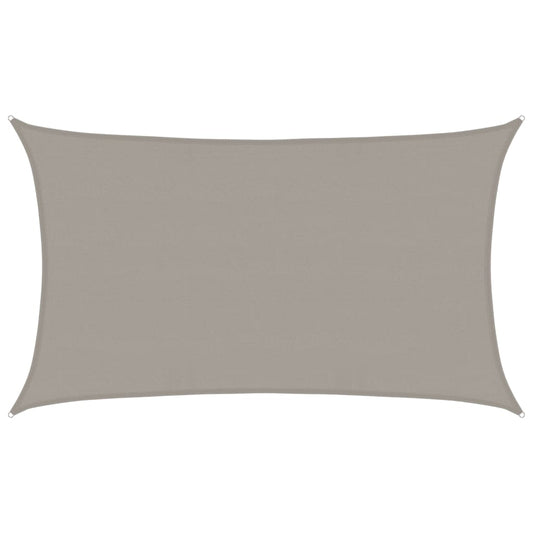 Sunshade Sail 160 g/m² Rectangular Light Grey 5x8 m HDPE