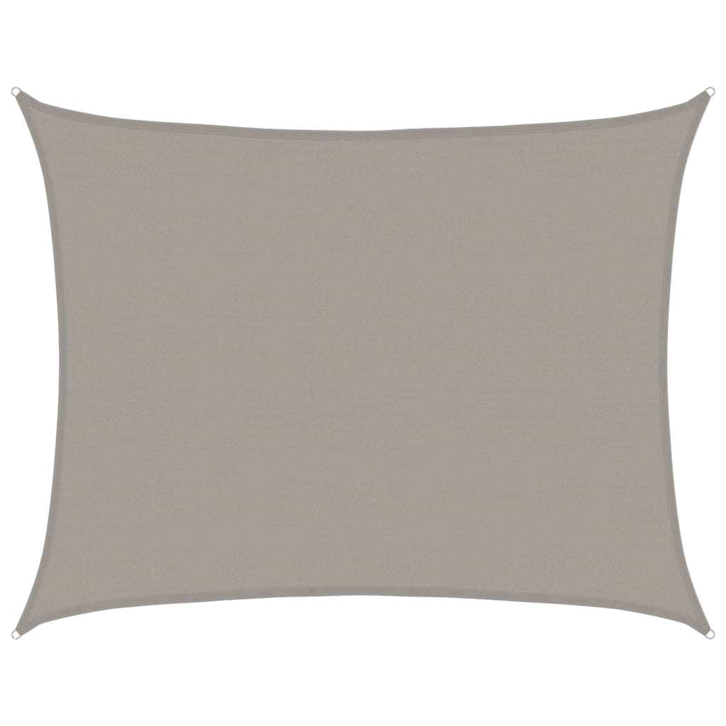 Sunshade Sail 160 g/m² Rectangular Light Grey 6x7 m HDPE