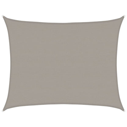 Sunshade Sail 160 g/m² Rectangular Light Grey 6x7 m HDPE