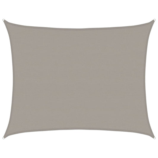 Sunshade Sail 160 g/m² Rectangular Light Grey 6x7 m HDPE