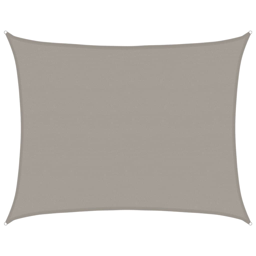 Sunshade Sail 160 g/m² Rectangular Light Grey 6x8 m HDPE