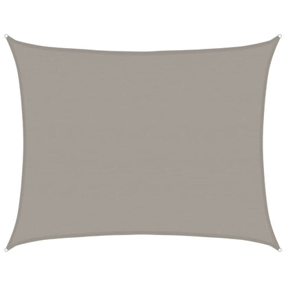 Sunshade Sail 160 g/m² Rectangular Light Grey 6x8 m HDPE
