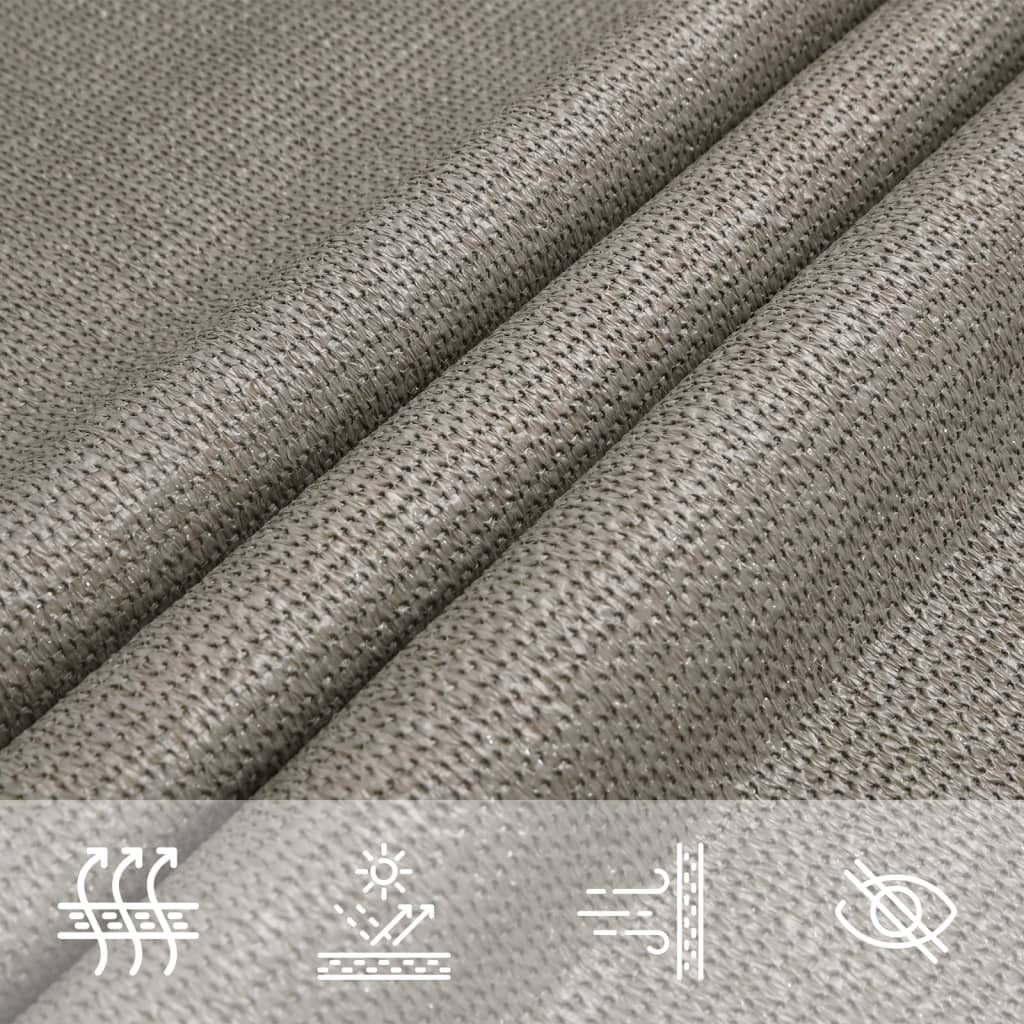Sunshade Sail 160 g/m² Rectangular Light Grey 6x8 m HDPE