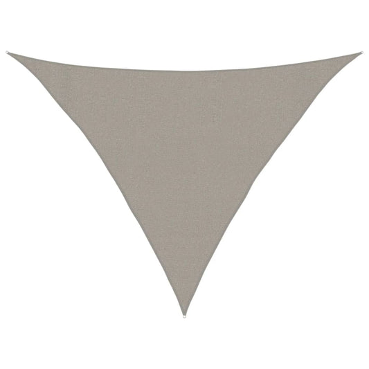 Sunshade Sail 160 g/m² Triangular Light Grey 3x3x4.2 m HDPE