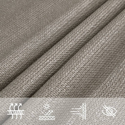 Sunshade Sail 160 g/m² Triangular Light Grey 4x4x4 m HDPE