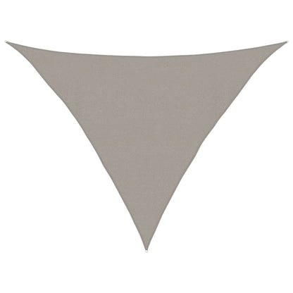 Sunshade Sail 160 g/m² Triangular Light Grey 4x4x5.8 m HDPE