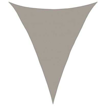 Sunshade Sail 160 g/m² Triangular Light Grey 5x6x6 m HDPE