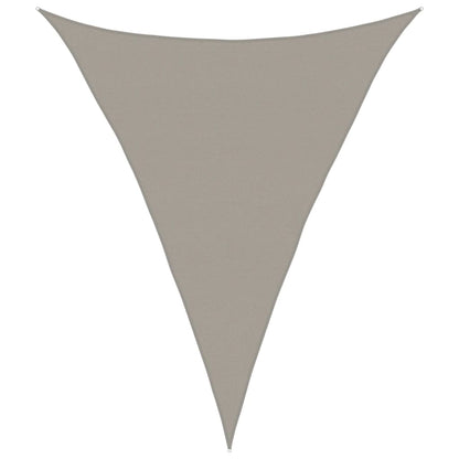Sunshade Sail 160 g/m² Triangular Light Grey 5x7x7 m HDPE