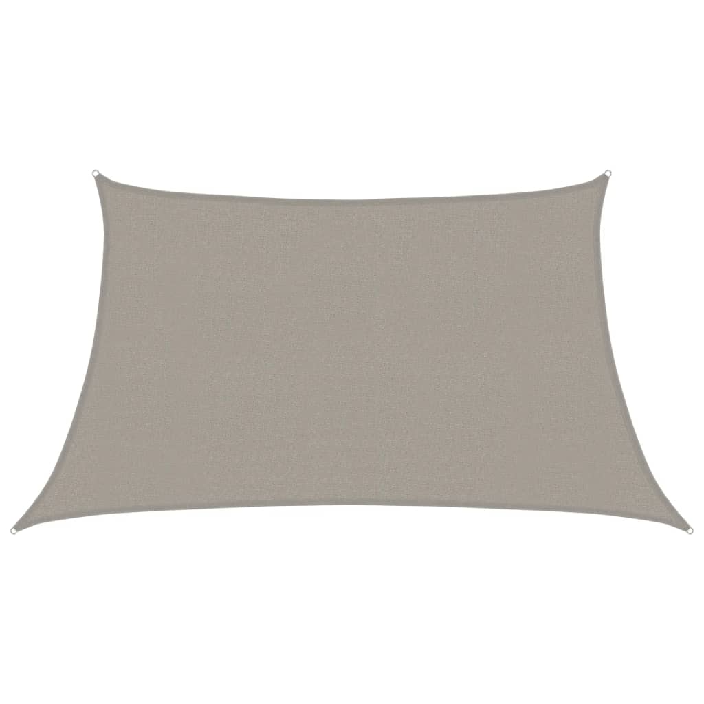 Sunshade Sail 160 g/m² Trapezium Light Grey 3/4x2 m HDPE