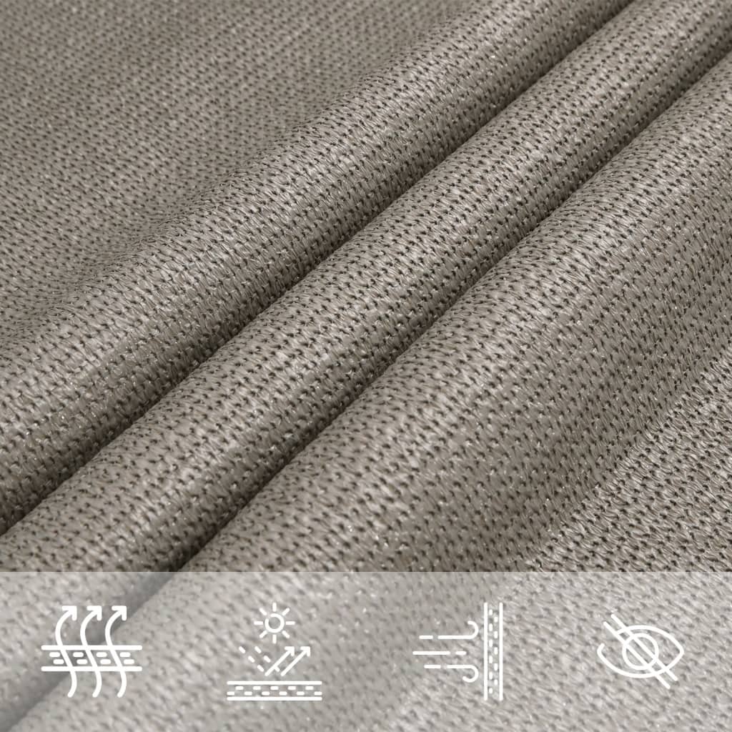 Sunshade Sail 160 g/m² Trapezium Light Grey 3/4x2 m HDPE