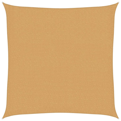 Sunshade Sail 160 g/m² Square Sand 2x2 m HDPE