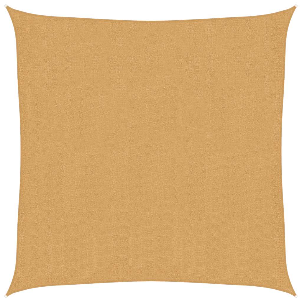 Sunshade Sail 160 g/m² Square Sand 2.5x2.5 m HDPE