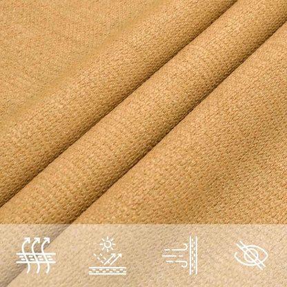 Sunshade Sail 160 g/m² Square Sand 2.5x2.5 m HDPE