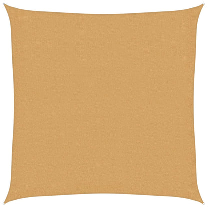 Sunshade Sail 160 g/m² Square Sand 3.6x3.6 m HDPE