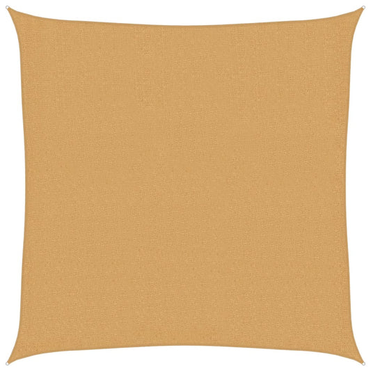 Sunshade Sail 160 g/m² Square Sand 3.6x3.6 m HDPE