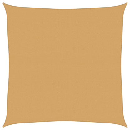 Sunshade Sail 160 g/m² Square Sand 4x4 m HDPE