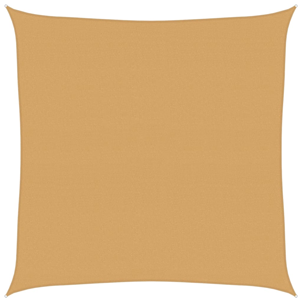 Sunshade Sail 160 g/m² Square Sand 4.5x4.5 m HDPE