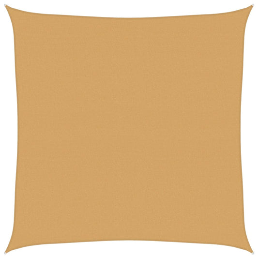 Sunshade Sail 160 g/m² Square Sand 5x5 m HDPE