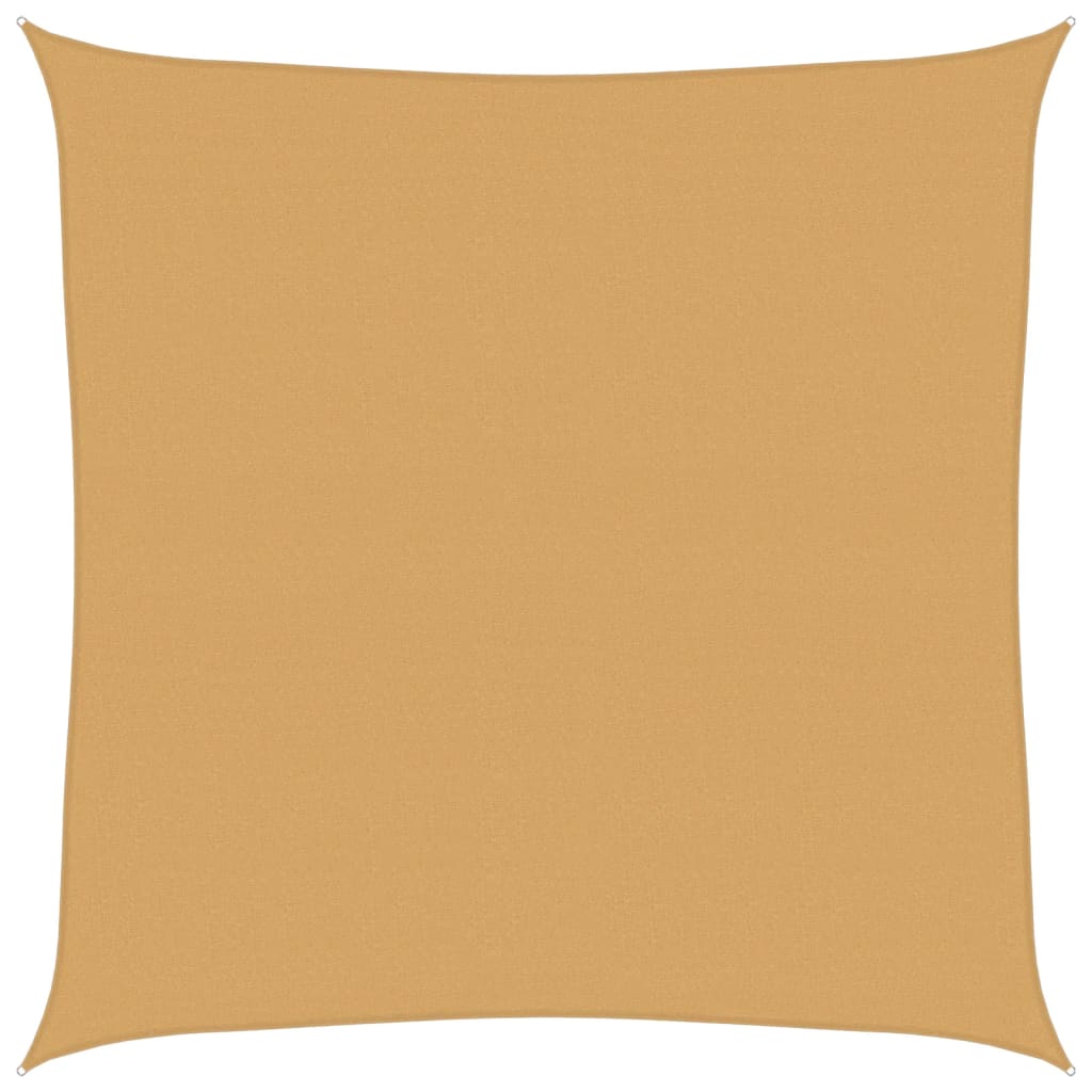 Sunshade Sail 160 g/m² Square Sand 5x5 m HDPE