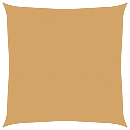 Sunshade Sail 160 g/m² Square Sand 5x5 m HDPE