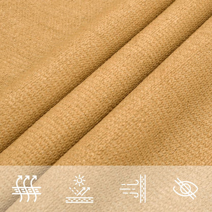Sunshade Sail 160 g/m² Square Sand 6x6 m HDPE