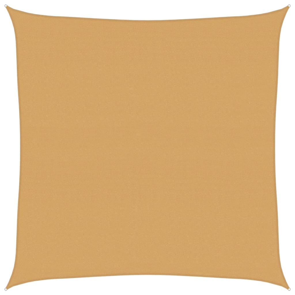 Sunshade Sail 160 g/m² Square Sand 7x7 m HDPE