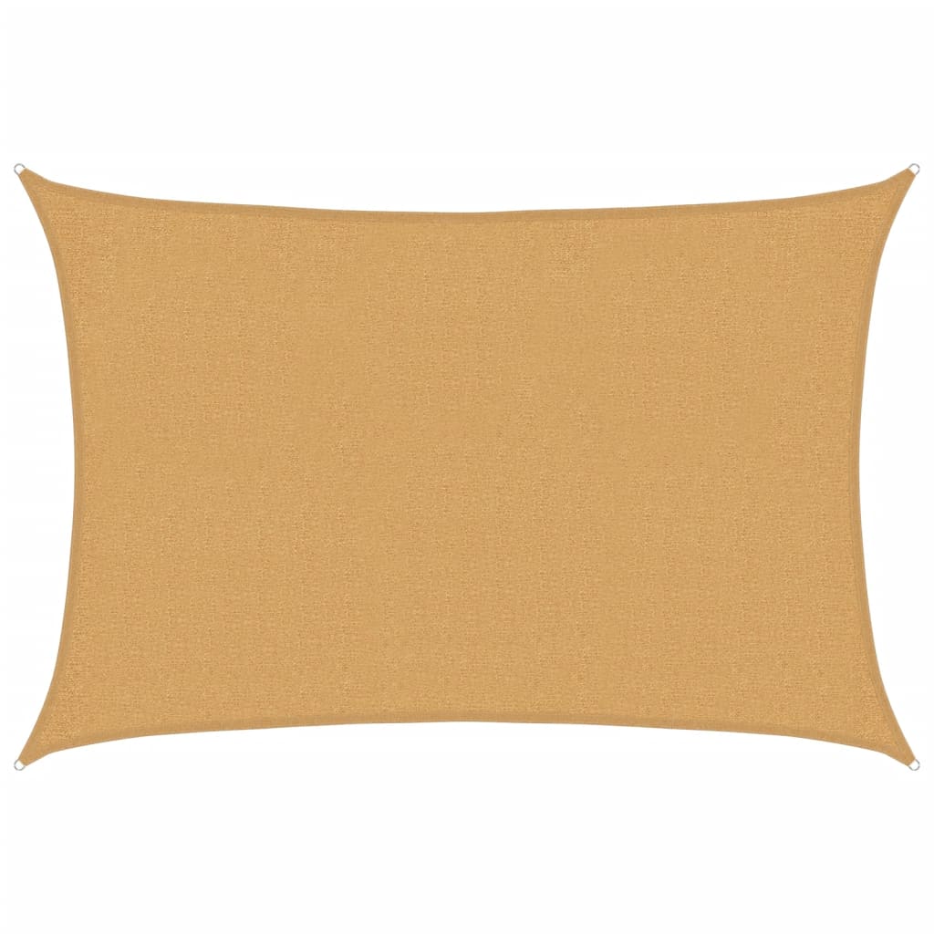 Sunshade Sail 160 g/m² Rectangular Sand 2x2.5 m HDPE