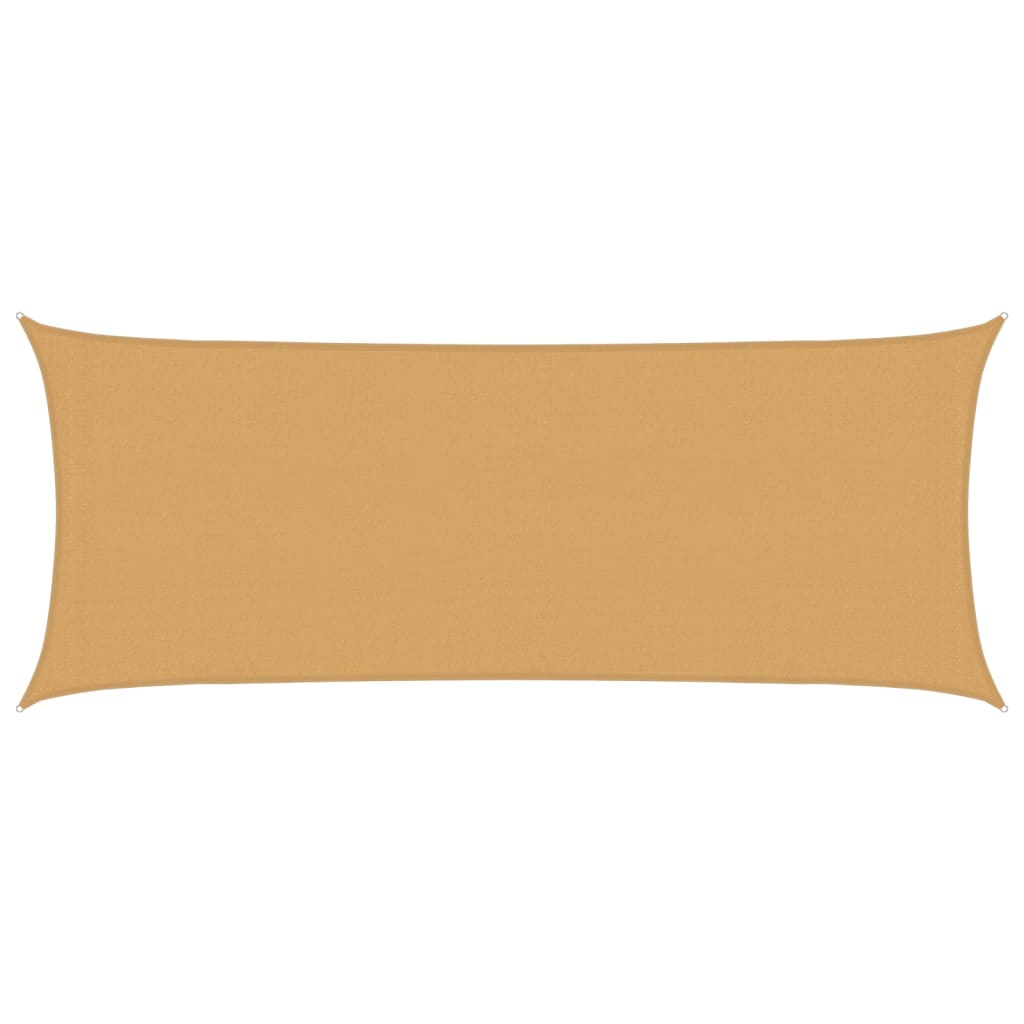 Sunshade Sail 160 g/m² Rectangular Sand 2x4.5 m HDPE