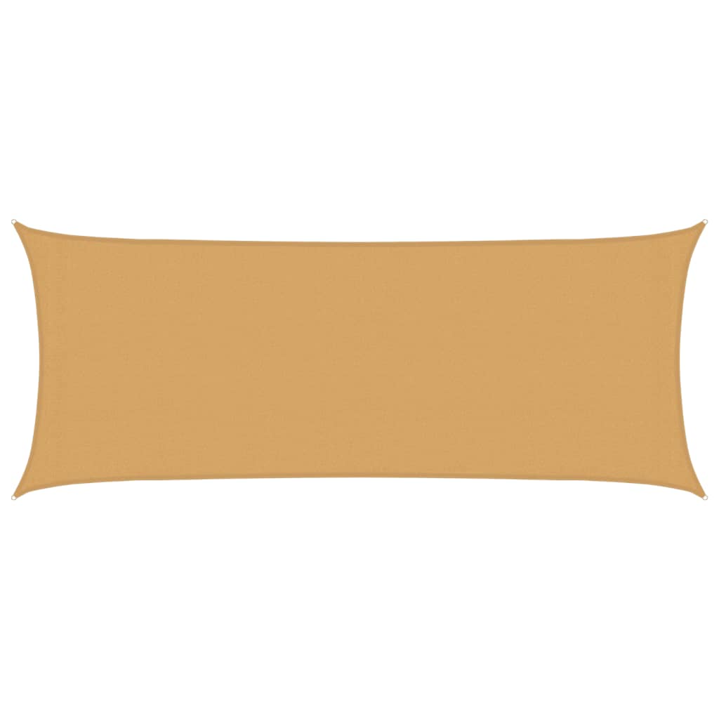 Sunshade Sail 160 g/m² Rectangular Sand 2x5 m HDPE