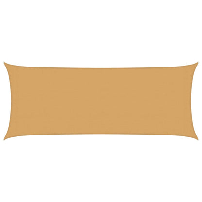 Sunshade Sail 160 g/m² Rectangular Sand 2x5 m HDPE
