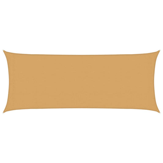 Sunshade Sail 160 g/m² Rectangular Sand 2x5 m HDPE