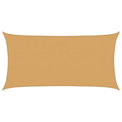 Sunshade Sail 160 g/m² Rectangular Sand 2.5x5 m HDPE