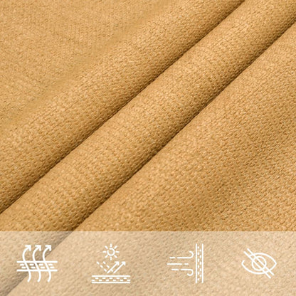 Sunshade Sail 160 g/m² Rectangular Sand 3x4 m HDPE