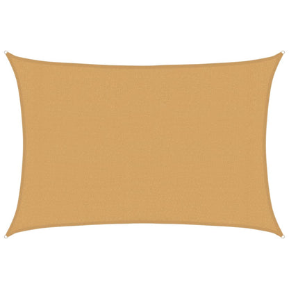 Sunshade Sail 160 g/m² Rectangular Sand 3x4.5 m HDPE