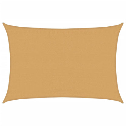 Sunshade Sail 160 g/m² Rectangular Sand 3.5x4.5 m HDPE