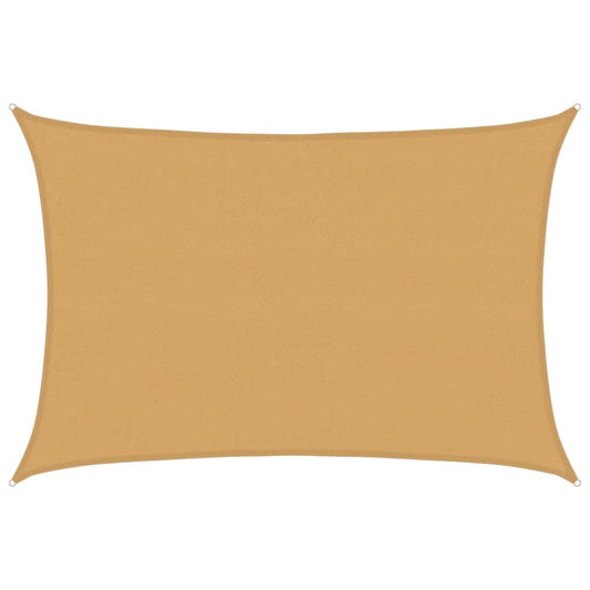 Sunshade Sail 160 g/m² Rectangular Sand 4x6 m HDPE