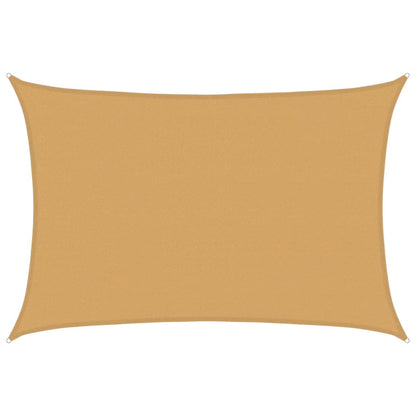 Sunshade Sail 160 g/m² Rectangular Sand 4x6 m HDPE