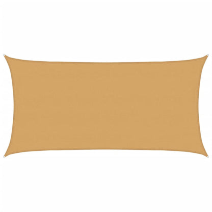Sunshade Sail 160 g/m² Rectangular Sand 4x7 m HDPE