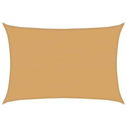 Sunshade Sail 160 g/m² Rectangular Sand 5x6 m HDPE