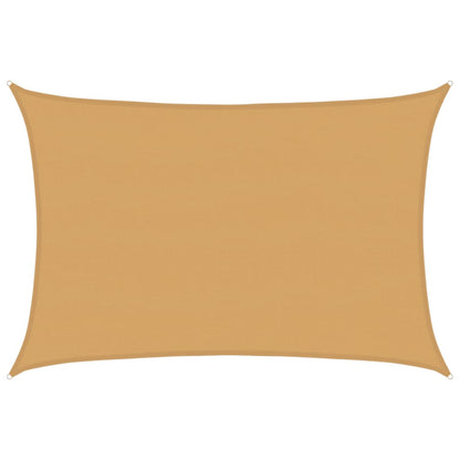 Sunshade Sail 160 g/m² Rectangular Sand 5x7 m HDPE
