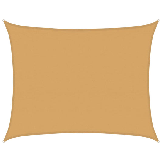 Sunshade Sail 160 g/m² Rectangular Sand 6x7 m HDPE