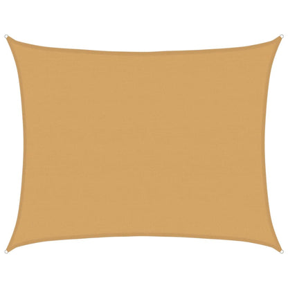 Sunshade Sail 160 g/m² Rectangular Sand 6x8 m HDPE
