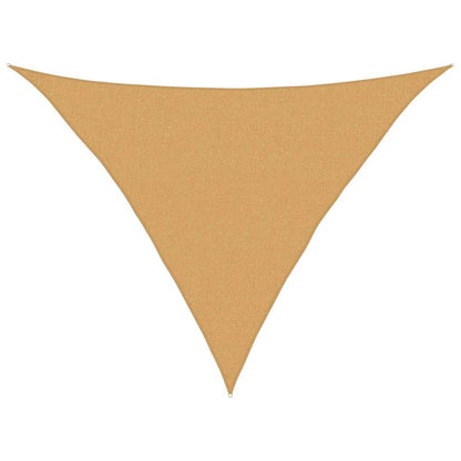 Sunshade Sail 160 g/m² Triangular Sand 2.5x2.5x3.5 m HDPE