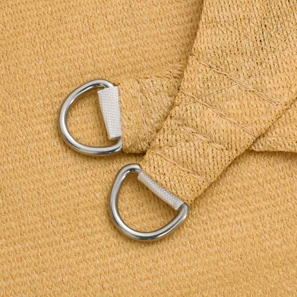 Sunshade Sail 160 g/m² Triangular Sand 2.5x2.5x3.5 m HDPE
