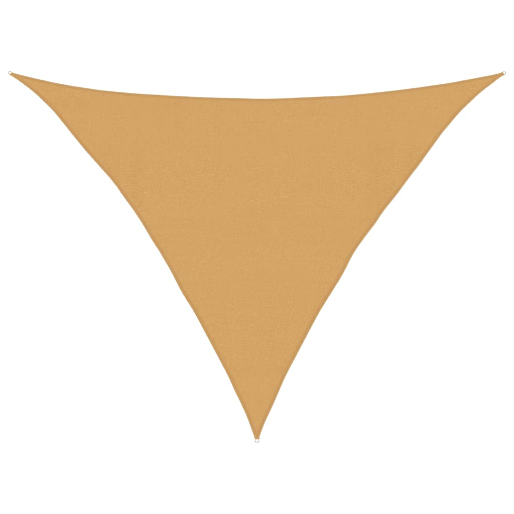 Sunshade Sail 160 g/m² Triangular Sand 4x4x5.8 m HDPE