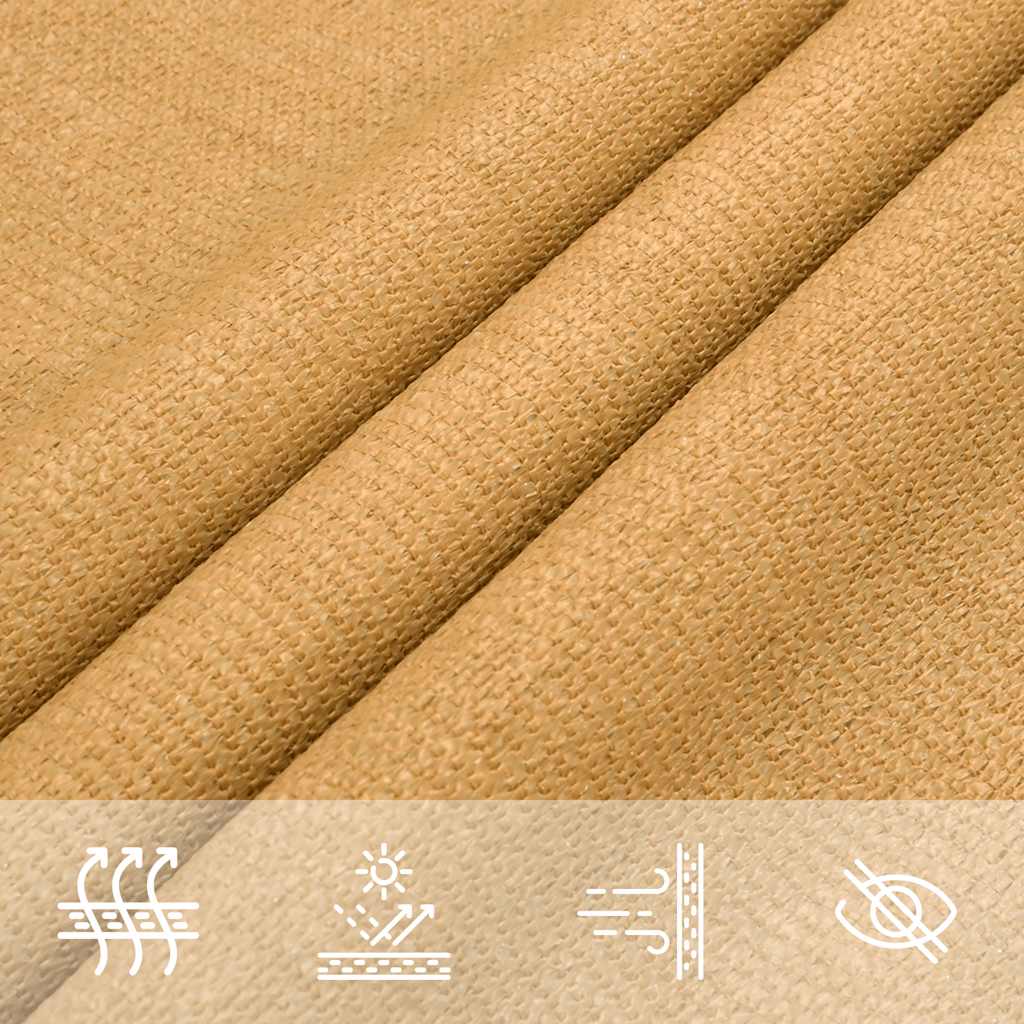 Sunshade Sail 160 g/m² Triangular Sand 4x4x5.8 m HDPE