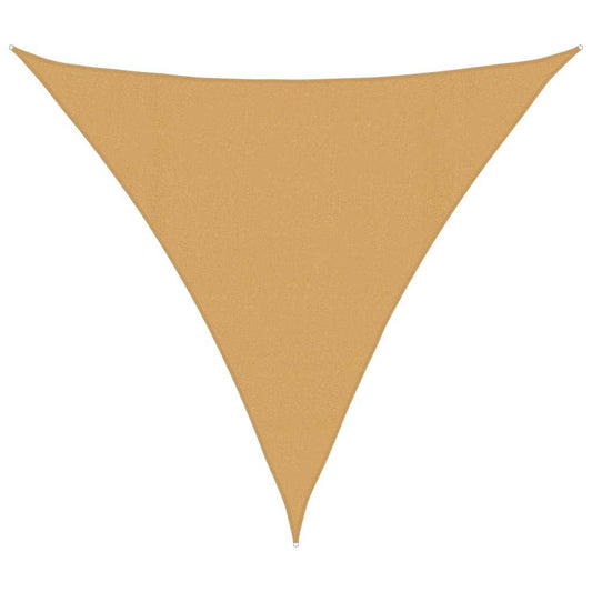 Sunshade Sail 160 g/m² Triangular Sand 4.5x4.5x4.5 m HDPE