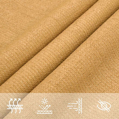 Sunshade Sail 160 g/m² Triangular Sand 5x5x5 m HDPE