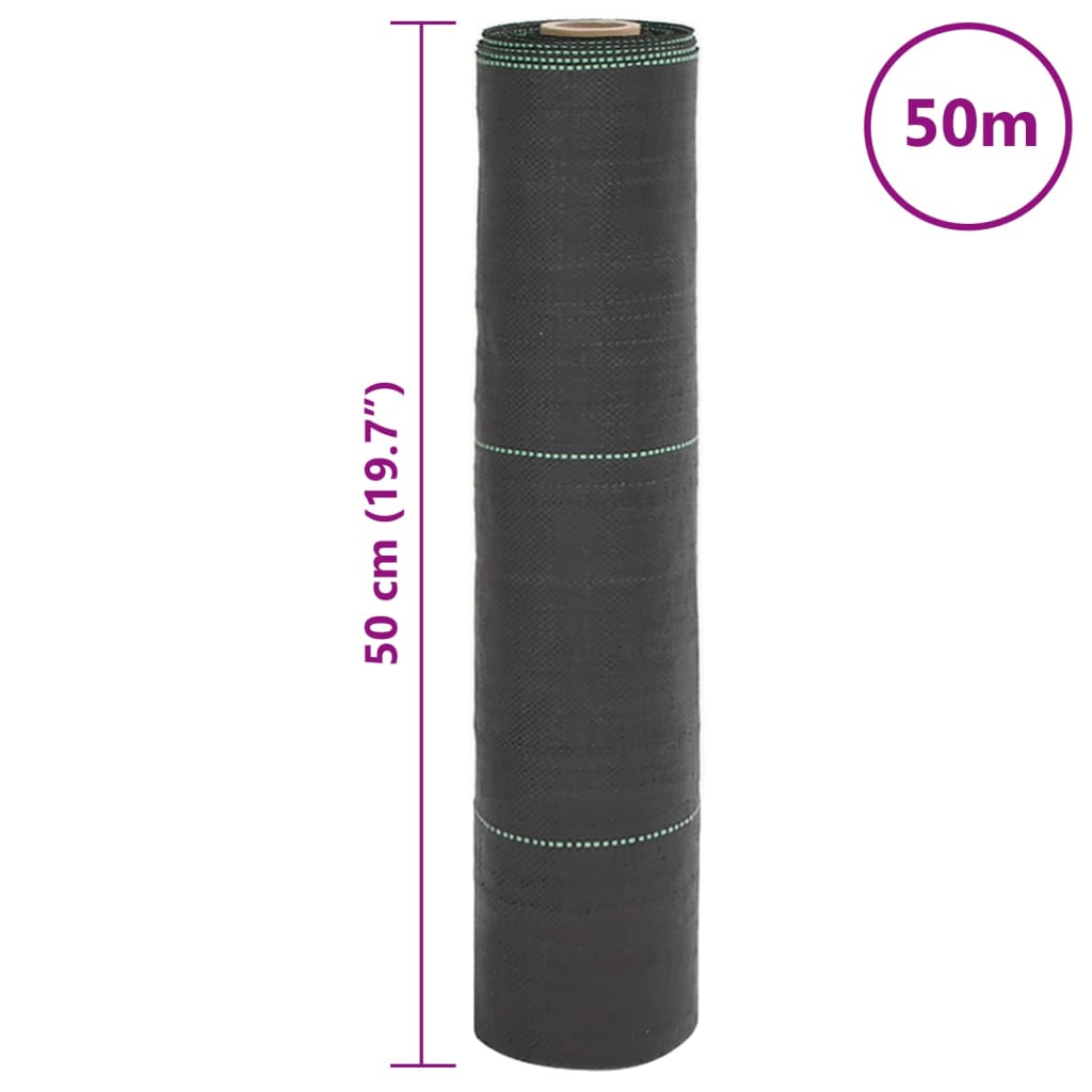 Weed Membrane Black 0,5x50 m PP
