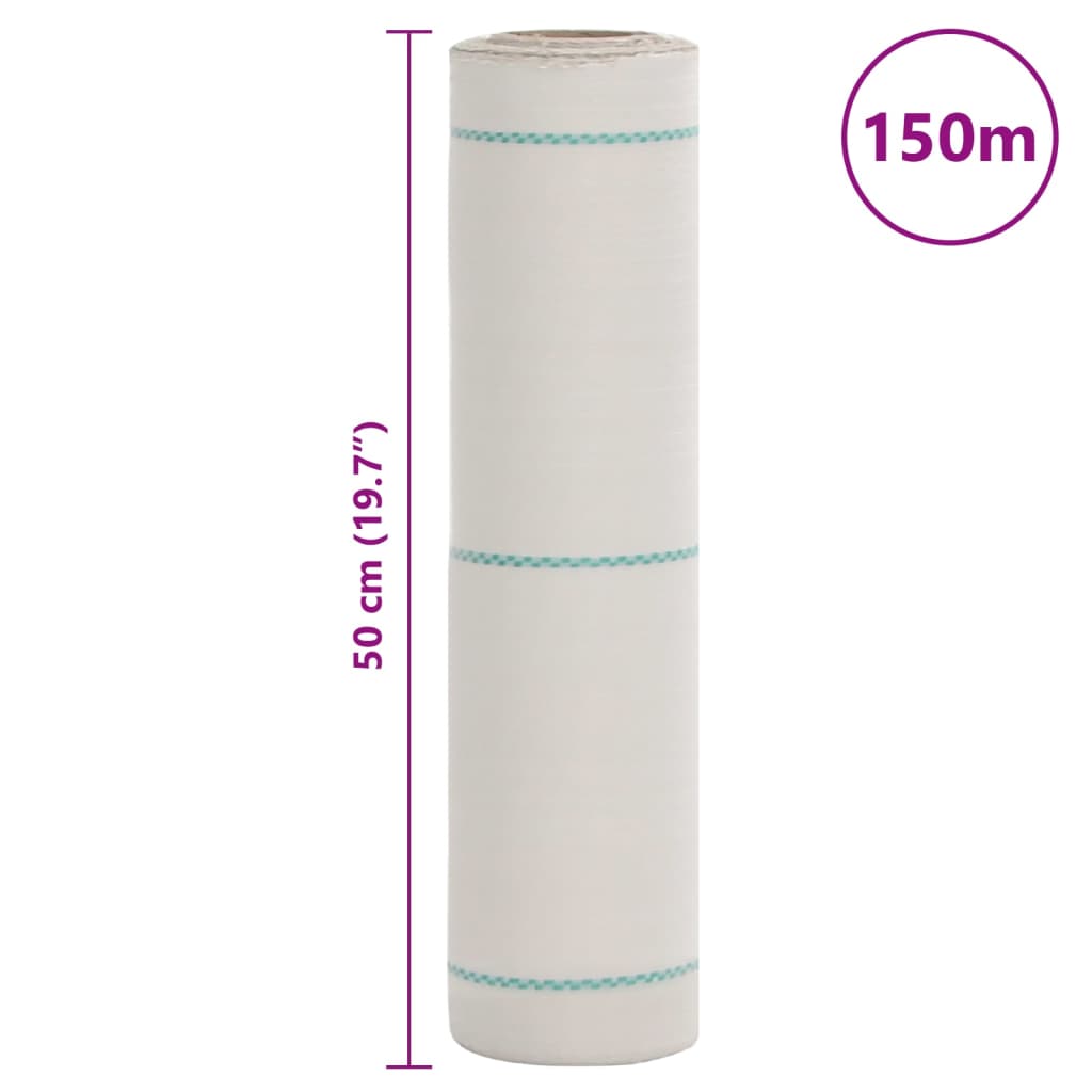 Weed Membrane White 0,5x150 m PP